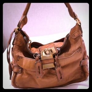 Authentic Chloe Paddington Purse in Cognac/Camel